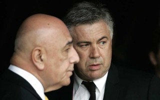 Galliani e Ancelotti, ad del Milan e allenatore del Real Madrid