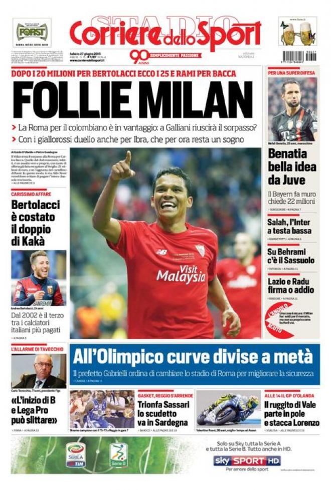 Corriere dello Sport (Fonte: giornalone.it) 