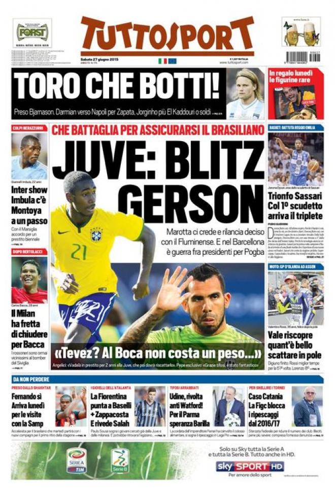 Tuttosport (Fonte: giornalone.it) 