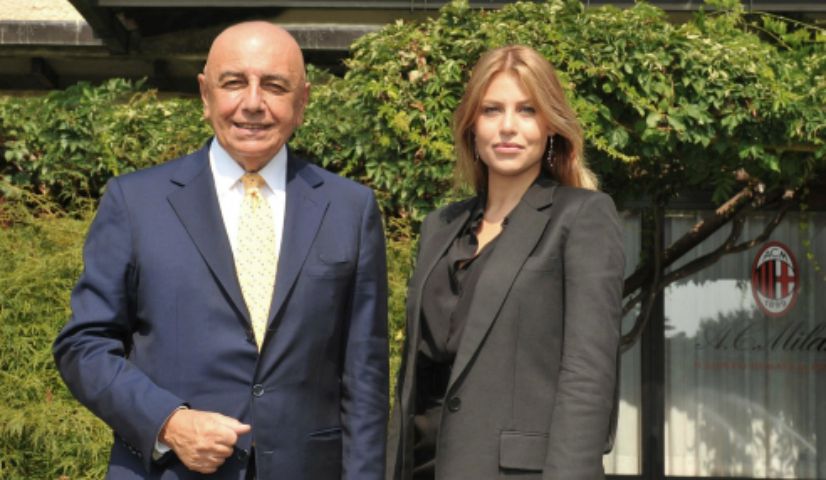 Adriano Galliani e Barbara Berlusconi (Fonte: acmilan.com)