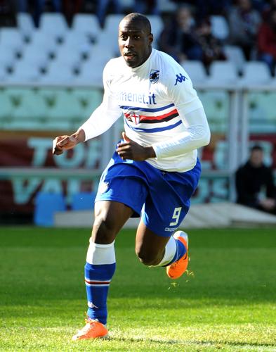 Stefano Okaka Chuka, 25enne centravanti italiano della Sampdoria (fonte foto: www.ilsecoloxix.it)