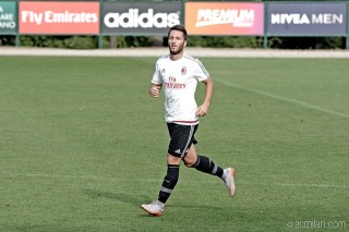 Bertolacci in allenamento, fonte foto acmilan.com
