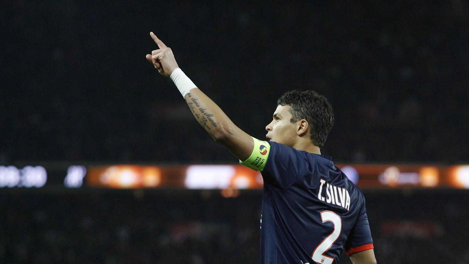 Thiago Silva, difensore del PSG - fonte www.mercato.eurosport.fr