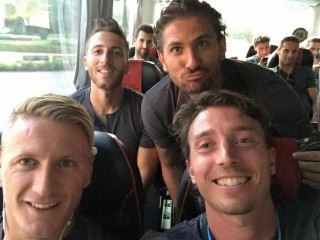 Montolivo, Abate, Cerci e Bertolacci, fonte foto profilo Facebook Riccardo Montolivo
