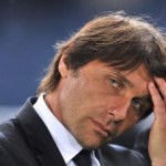 Juventus' coach Antonio Conte reacts aft