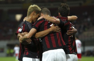 L'esultanza del Milan dopo un gol (zimbio.com)