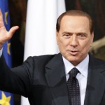 Italian Prime Minister Silvio Berlusconi attends a meeting with Belgium's Prime Minister Yves Leterme at Chigi palace in Rome