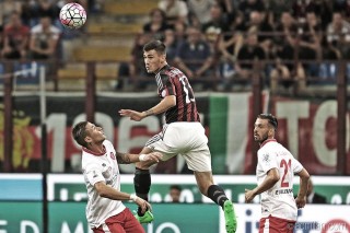 Romagnoli in azione, fonte foto acmilan.com