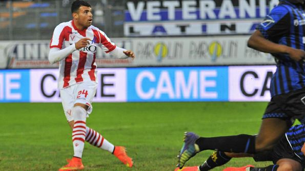 Andrea Petagna, attaccante rossonero l'anno scorso al Vicenza - fonte: ilgiornaledivicenza.it