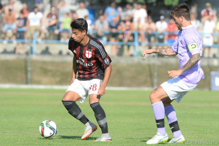 Hachim Mastour in azione, fonte foto acmilan.com