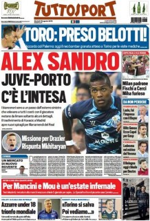 Prima pagina Tuttosport, fonte foto giornalone.it
