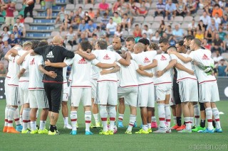 Il Milan prima della gara contro l'Inter, fonte acmilan.com