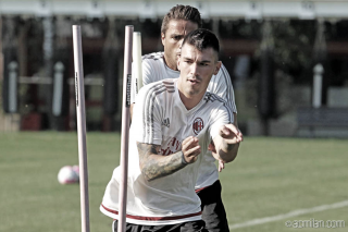 Alessio Romagnoli in allenamento, fonte acmilan.com