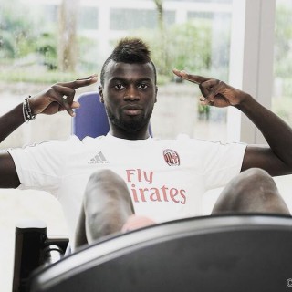 M'Baye Niang in palestra, fonte foto Profilo Twitter Niang