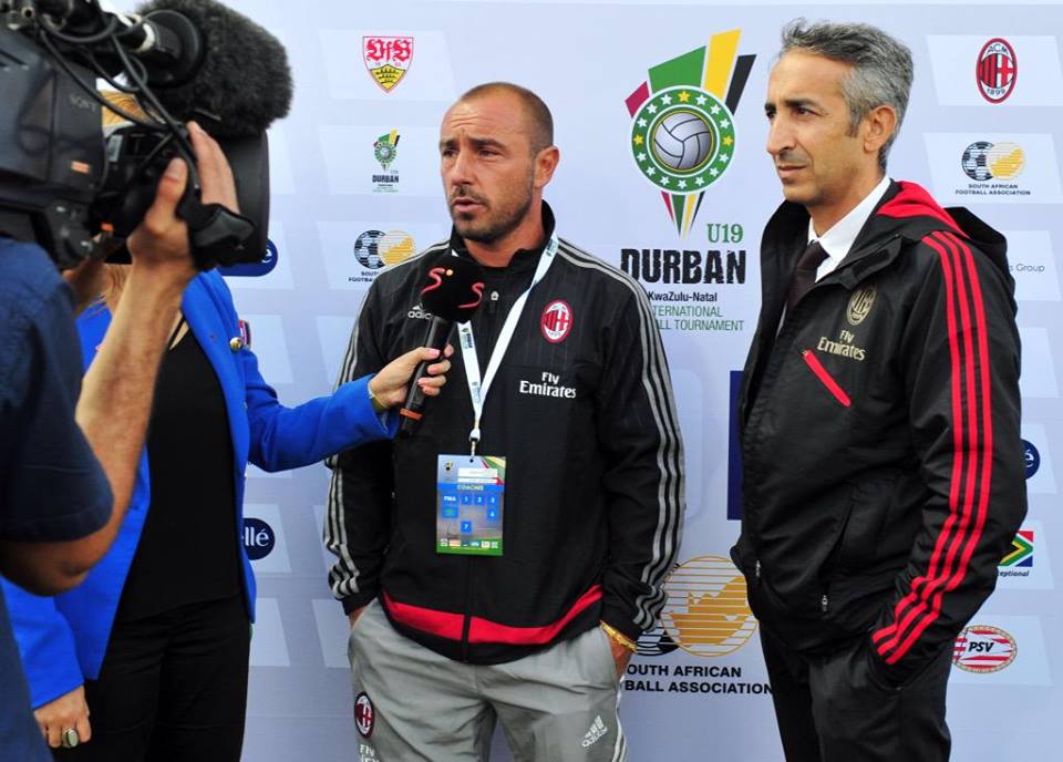 Cristian Brocchi al Torneo di Durban (fonte foto: Twitter)