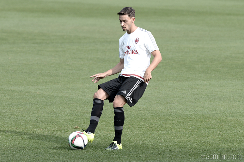 De Sciglio in allenamento, fonte foto acmilan.com