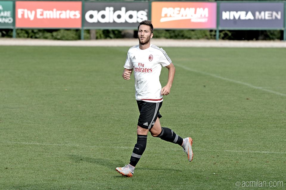 Bertolacci in allenamento, fonte foto acmilan.com