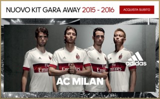 La seconda maglia del Milan, foto acmilan.com