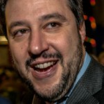 Matteo Salvini alla festa di natale della lega