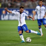 Bertolacci calcia con la maglia della Nazionale - foto: Getty Images
