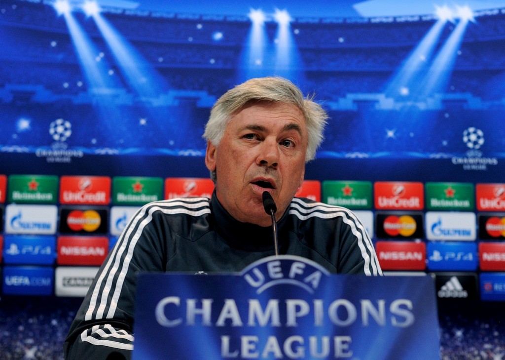 Carlo Ancelotti, ex allenatore AC Milan, ora al Real Madrid. Il Maestro di Champions