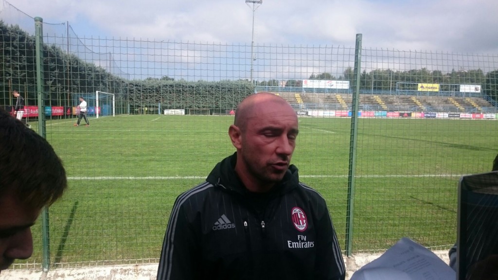 Cristian Brocchi, tecnico del Milan Primavera, foto PianetaMilan.it