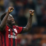 Sulley Muntari con la maglia del Milan