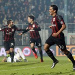 Il Milan esulta dopo un gol di Bacca, Getty Images