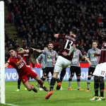 Alessio Romagnoli, difensore del Milan, in gol contro l'Alessandria, Getty Images