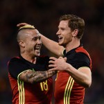 Jan Vertonghen e Radja Nainggolan con la maglia del Belgio