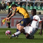 Cristian Zapata e Siligardi in Verona - Milan, Getty Images