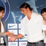 Ibrahimovic, Leonardo e El Khelaifi