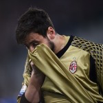 Le lacrime di Gianluigi Donnarumma dopo la sconfitta nella finale di Coppa Italia