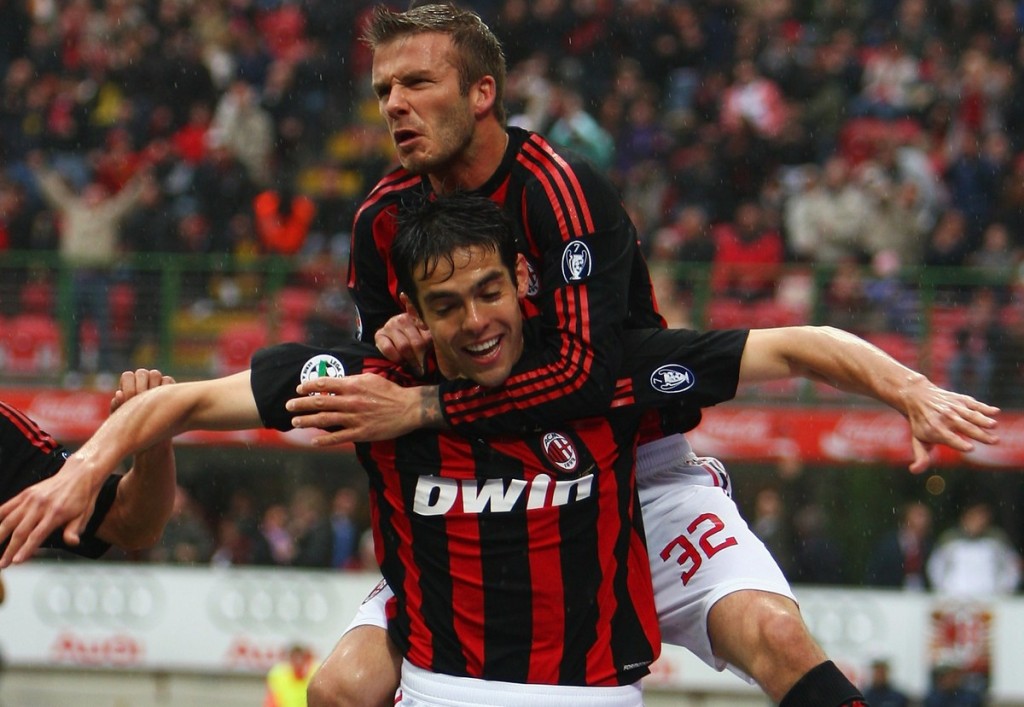 Ricardo Kakà David Beckham Milan
