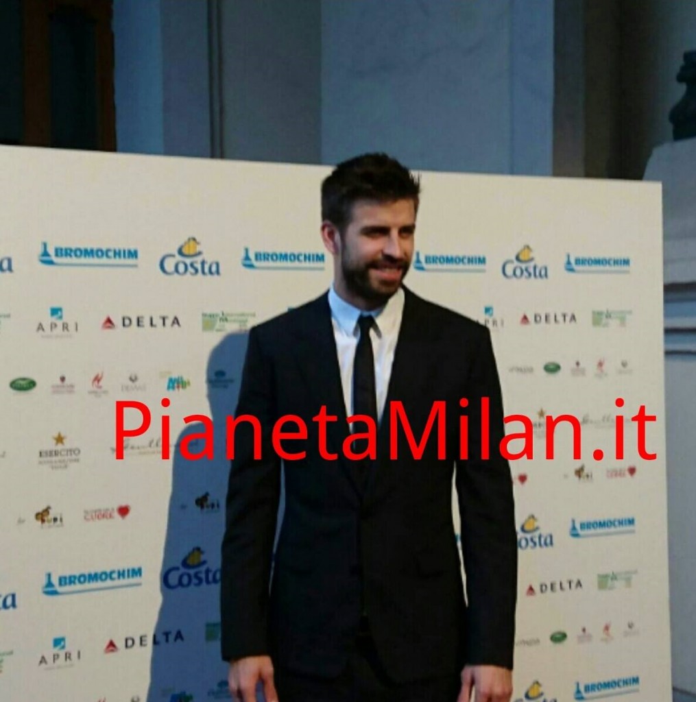 Piqué, difensore del Barcellona, presente al Gentleman, foto Pianetamilan.it