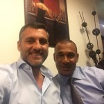Vieri e Ruud Gullit, foto Twitter Christian Vieri