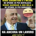 Galliani e gli sfottò dei tifosi, fonte Facebook
