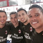 Lapadula, Mauri, Vangioni e Bacca da Milanello, foto profilo Instagram Carlos Bacca