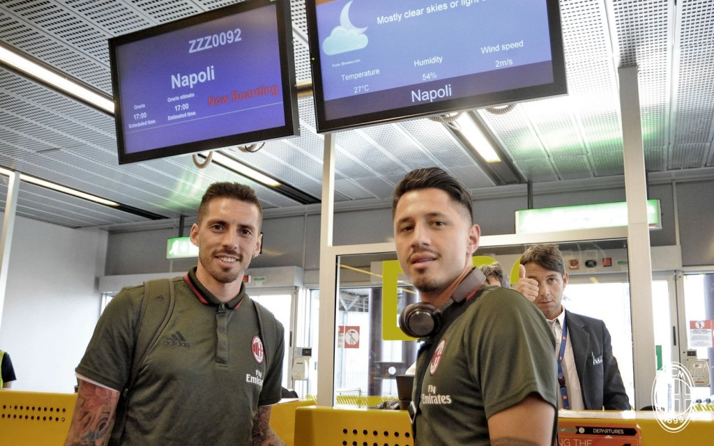 José Sosa e Lapadula, foto acmilan.com