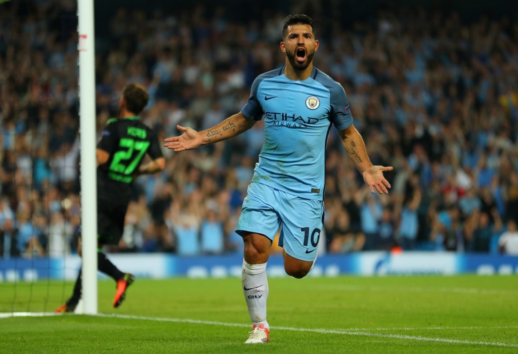 Sergio Aguero Manchester City Champions League