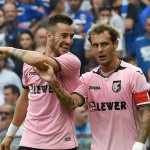 Ilija Nestorovski e Alessandro Diamanti, giocatori del Palermo