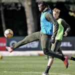 Niang in allenamento a Milanello, Instagram Niang