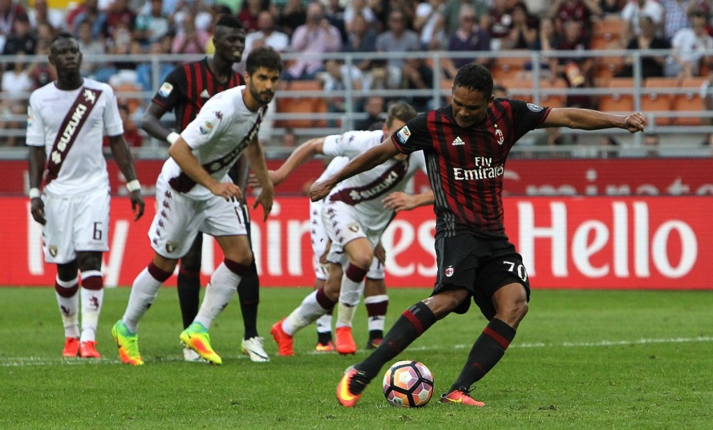 Bacca Milan-Torino 21 agosto 2016