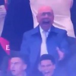 Galliani esulta al fischio finale di Milan-Juventus 1-0 del 2016, foto gazzetta.it
