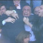 Adriano Galliani esulta in Perugia-Milan 1999, foto corriere.it