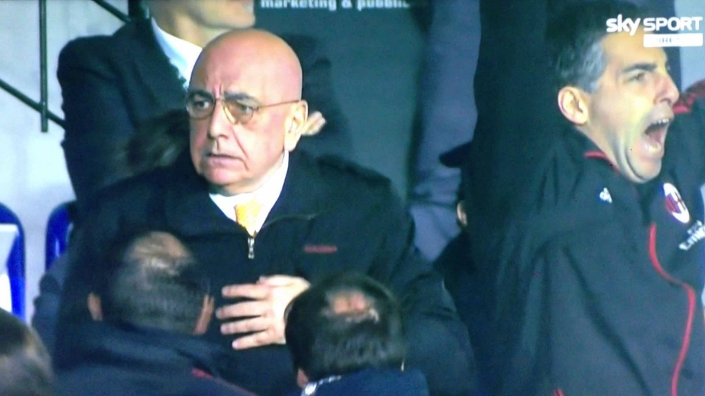 Adriano Galliani in Siena-Milan 2013, foto youtube.com