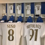 Lo spogliatoio del Milan all'Olimpico, foto Serie A TIM