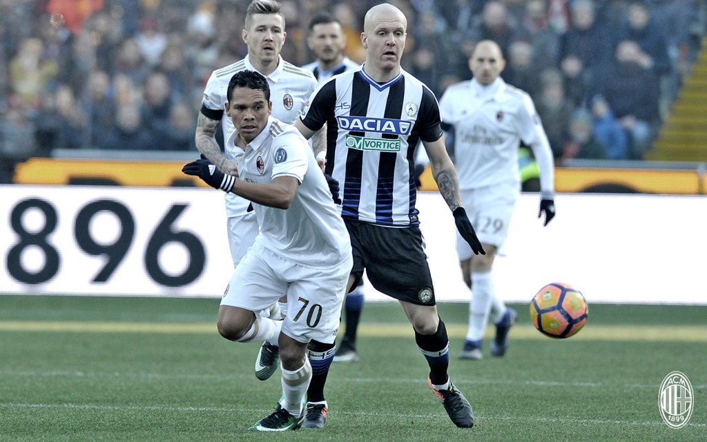 Bacca Hallfredsson Udinese-Milan