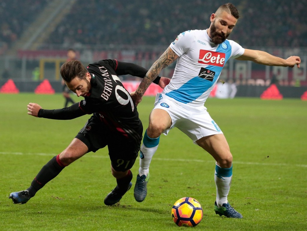 Bertolacci Tonelli Milan-Napoli