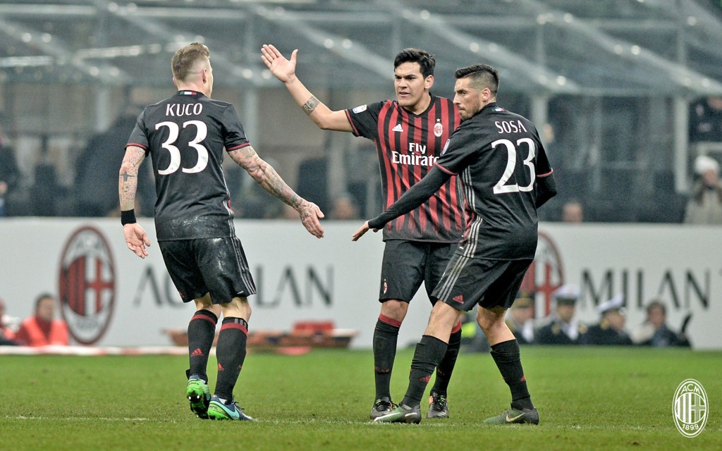 Milan-Napoli gol Kucka esultanza